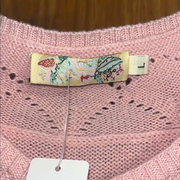 Prego size Largo Pink Women's Sweater - Picture 2 of 7